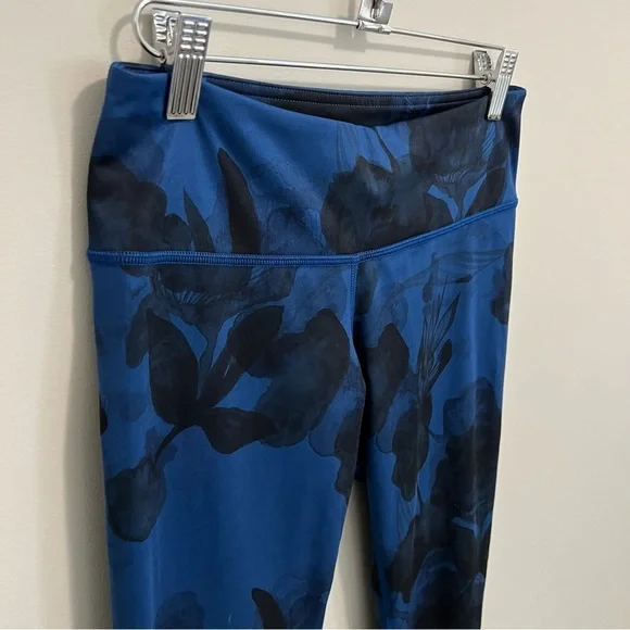Lululemon Wunder Under Crop II  Full On Luxtreme Jumbo Inky Floral Black Inkwell - Picture 7 of 11